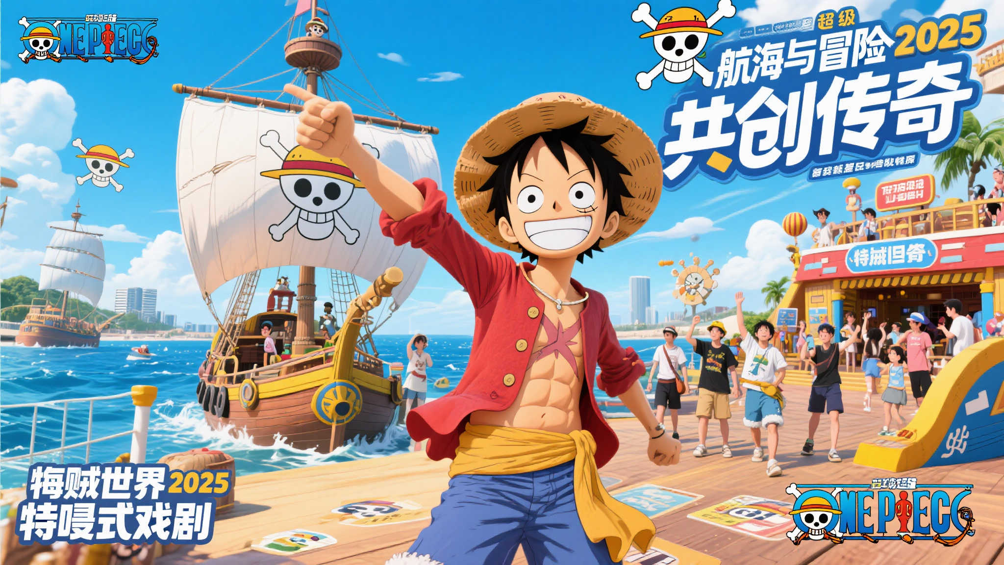 《海贼王》全新盛典“航海狂欢夏日2025”震撼来袭! 作为《海贼王》的核心精神,“航海与冒险”